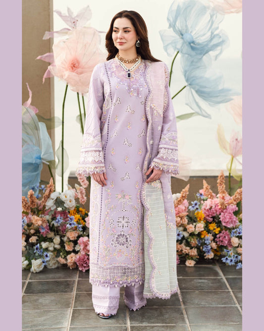 QALAMKAR LAWN UNSTITCHED EMB 3PC - City Cloth House