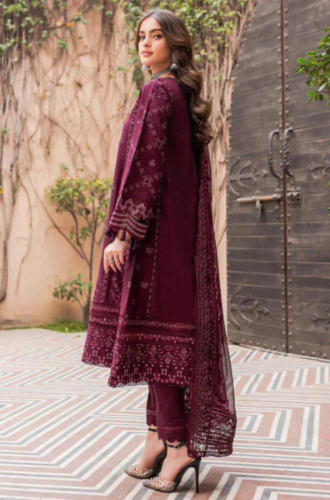 FARASHA LAWN LUXURY UNSTITCHED EMB 3PC