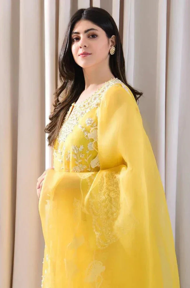 MARIA.B LAWN LUXURY UNSTITCHED EMB 3PC - City Cloth House