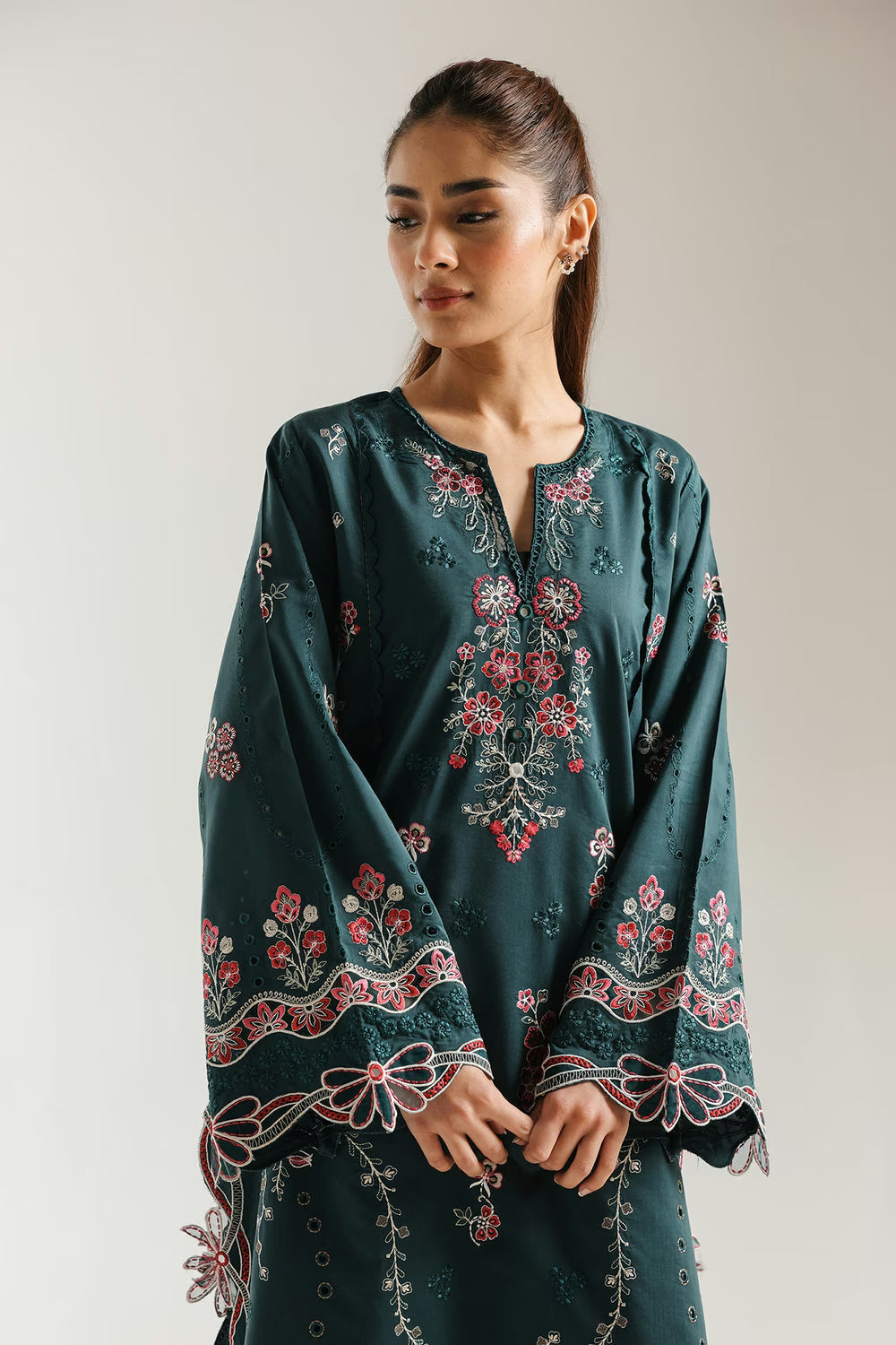 Afsoon | Emb Unstitched Shamoz silk 2pc