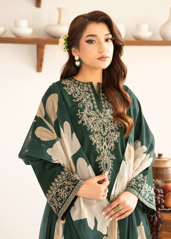 Kataan | Emb Unstitched Dhanak 3pc