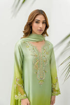 Zephyr | Emb Unstitched Shamoz silk 3pc