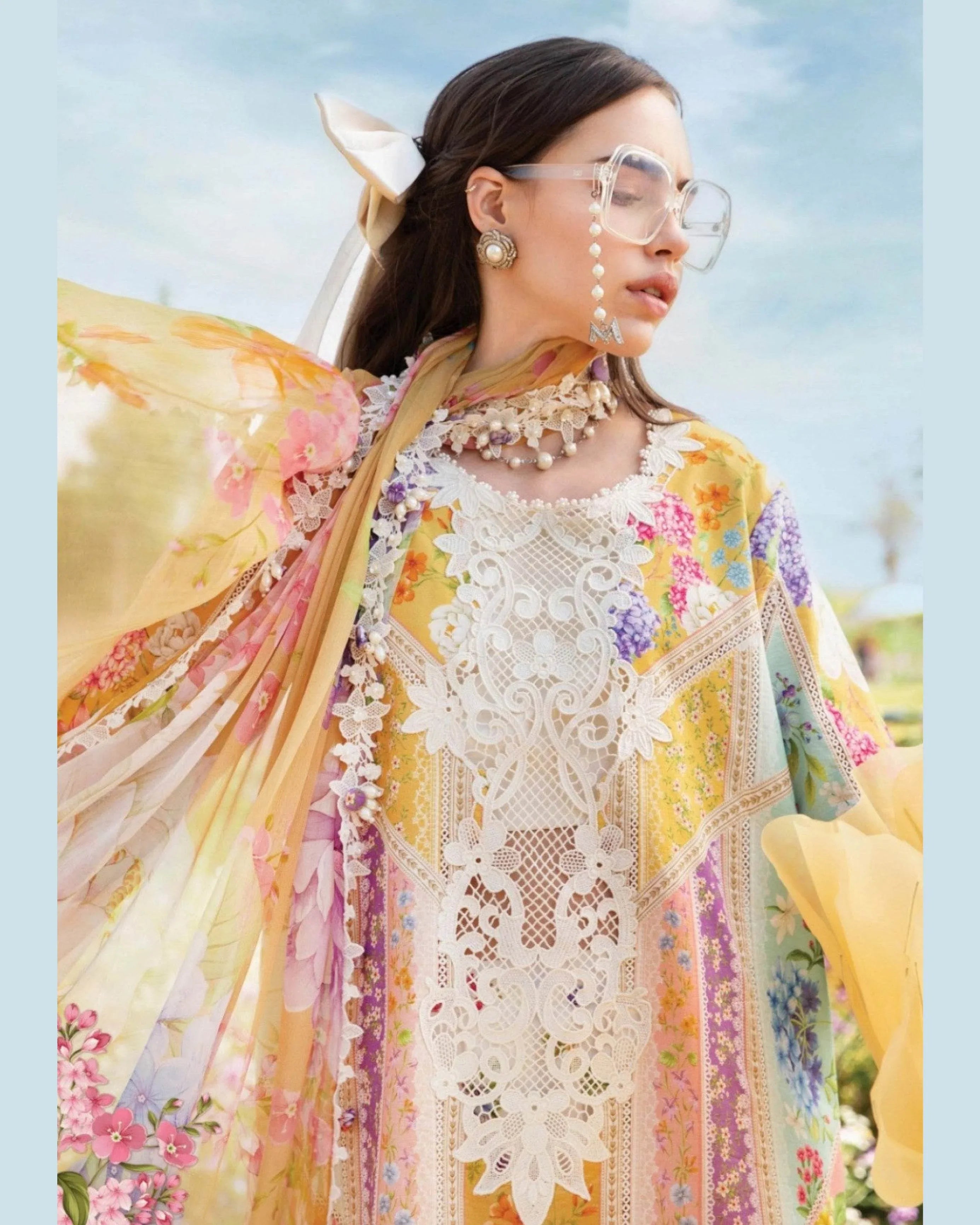 MARIA.B LAWN LUXURY UNSTICH PRINTED 3PC - City Cloth House