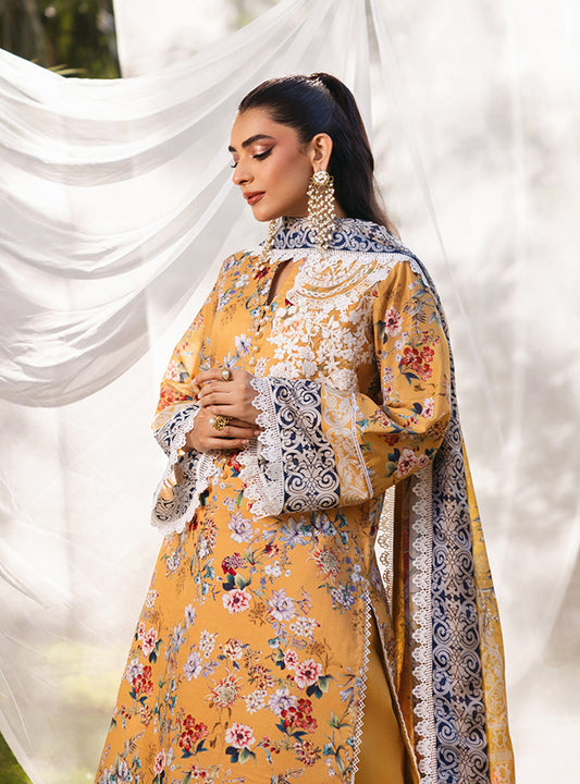 SAPPHIRE KARANDI PRINTED UNSTICHED 3PC