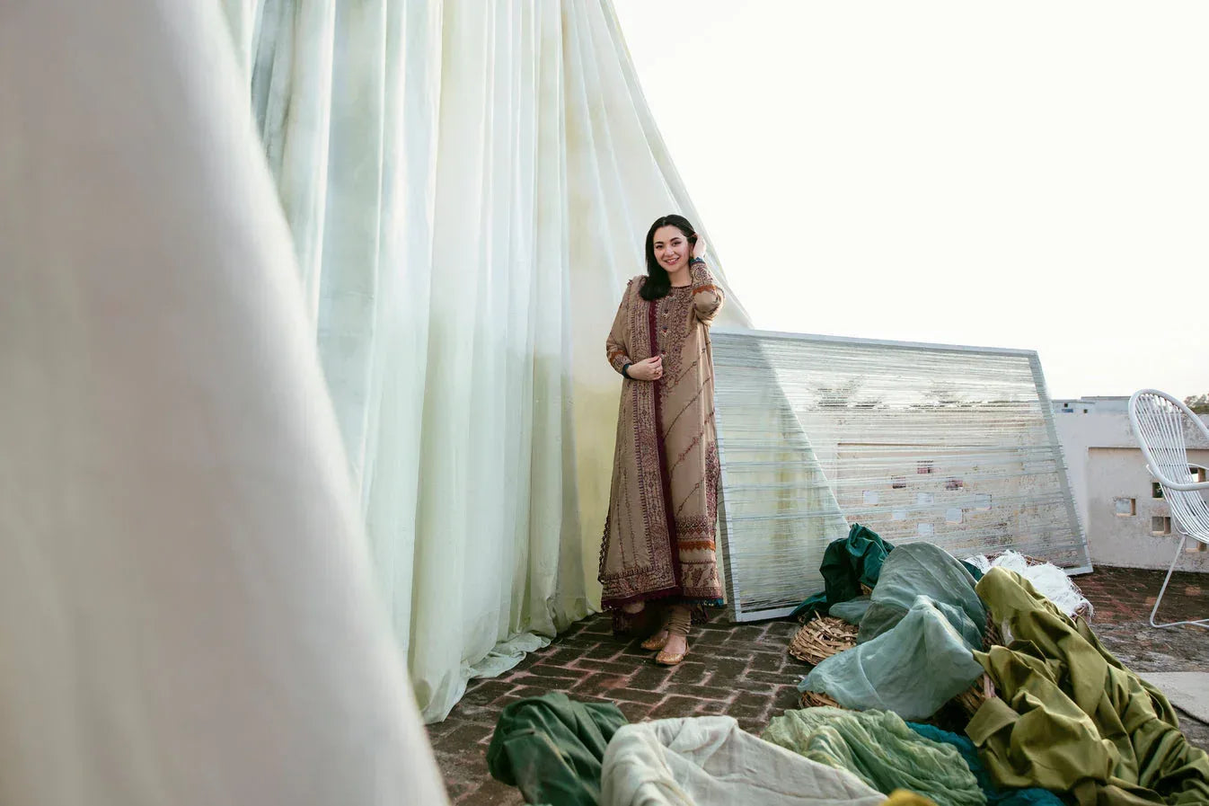 FLORENT DHANAK LUXURY UNSTITCHED EMB 3PC - City Cloth House