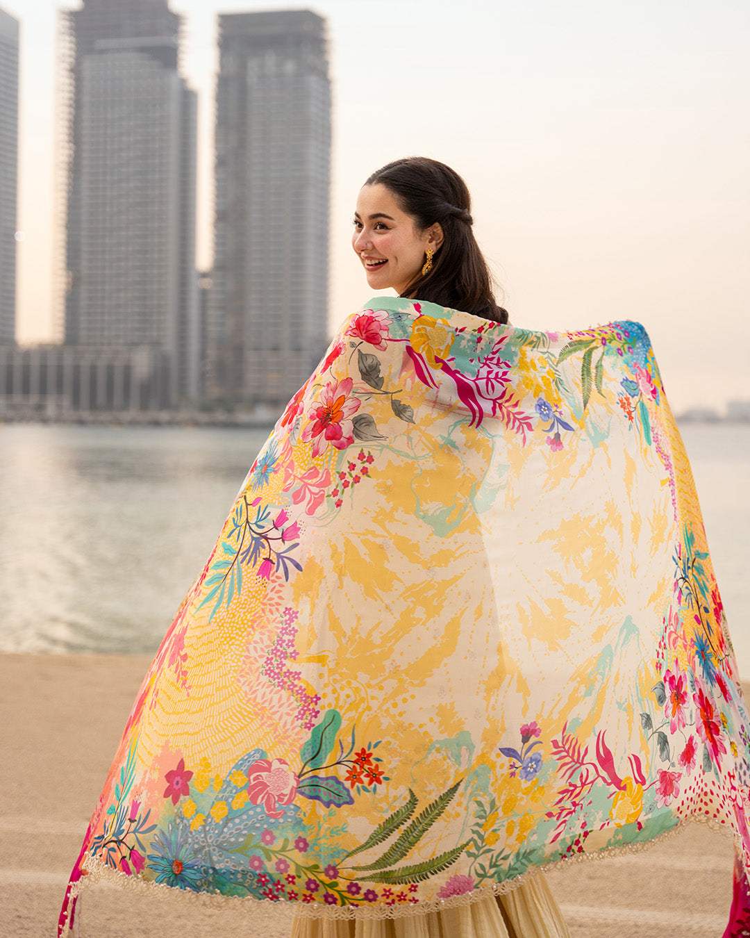 FAIZA SAQLAIN LAWN LUXURY UNSTITCHED MERJEM EMB 3PC