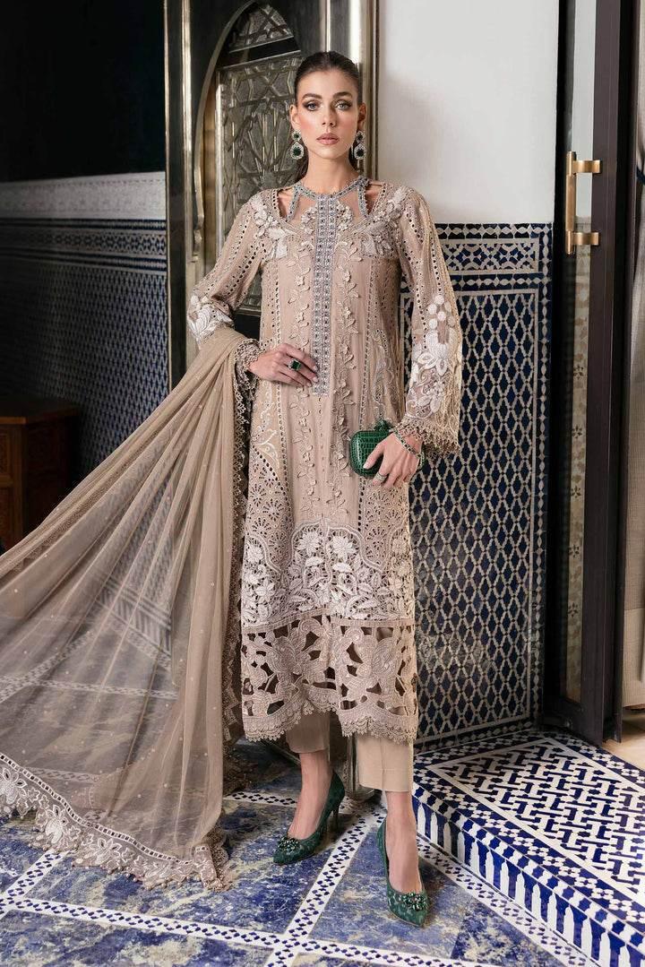 MARIA.B LAWN UNSTITCH EMB 3PC (D-2502-A) - City Cloth House