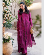 QALAMKAR LAWN UNSTITCHED EMB 3PC - City Cloth House