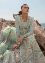 CRIMSON LAWN UNSTITCHED EMB 3PC DOVE’S SONG-OPEL (4A) - City Cloth House