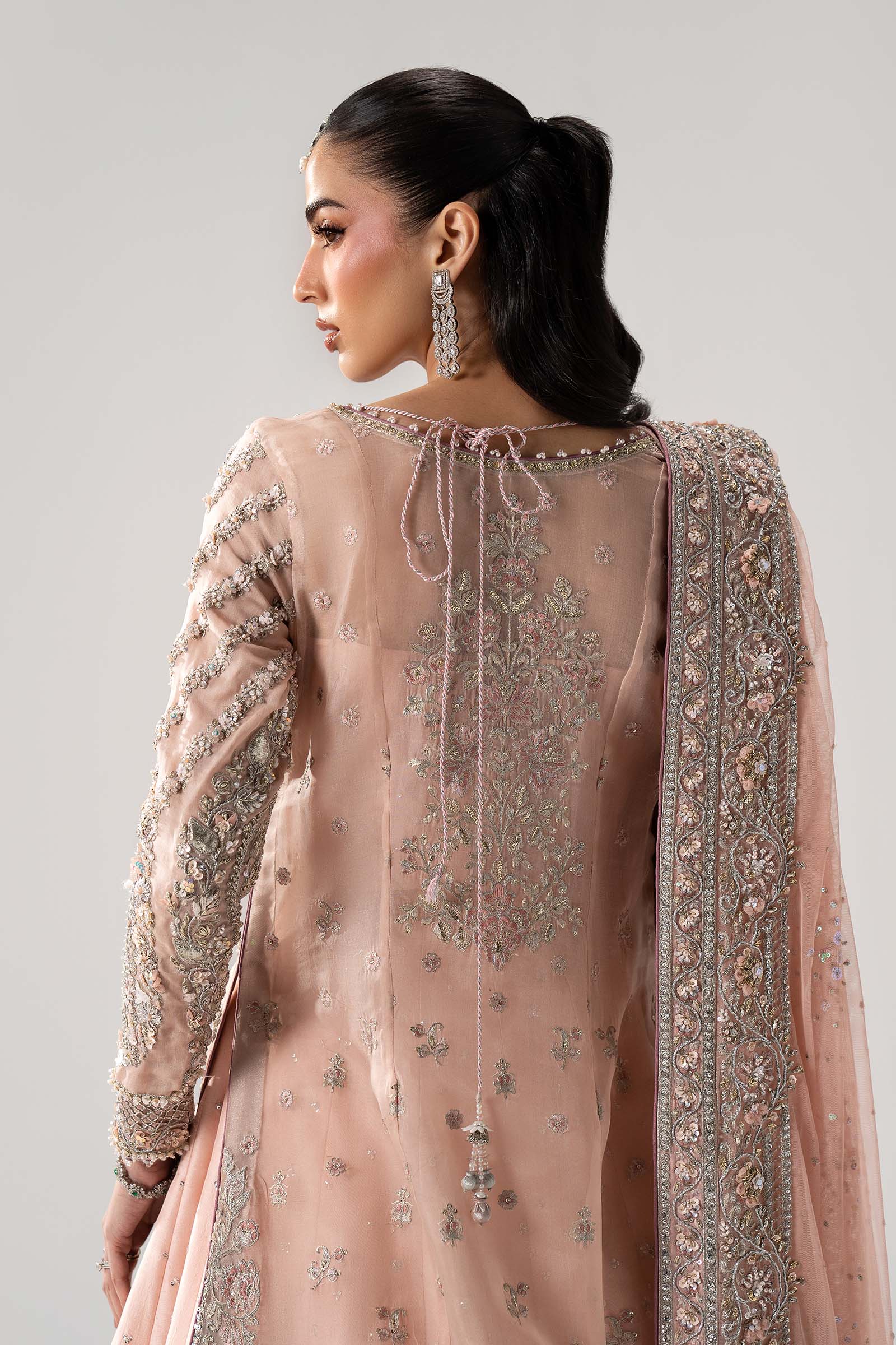 MARIA.B TASSEL SILK UNSTITCHED EMB MC-13 SUIT