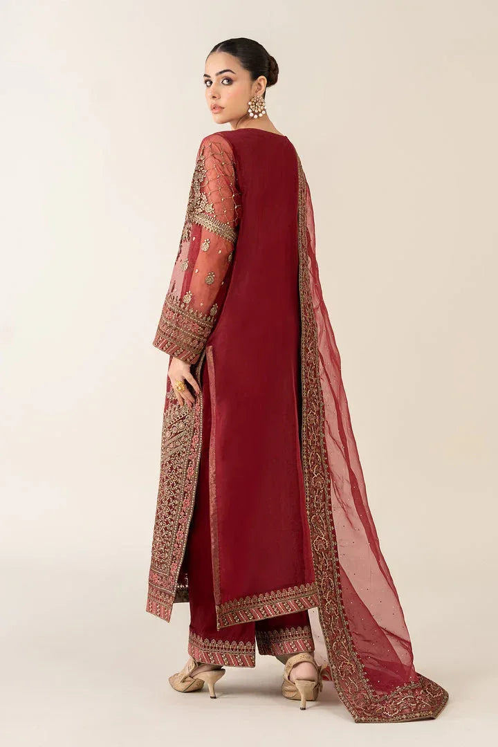 MARIA.B ORGANZA UNSTITCHED EMB SF-08 SUIT - City Cloth House