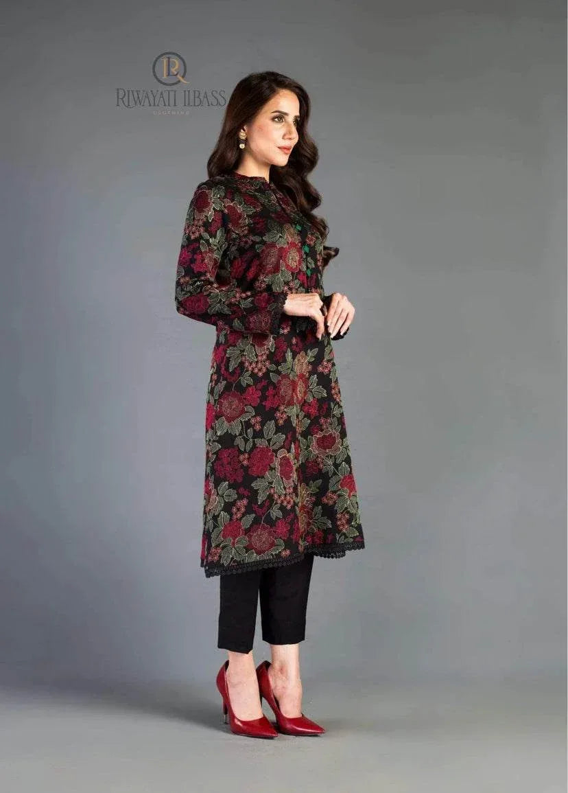 BAREEZE LINEN UNSTITCHED EMB 3PC - City Cloth House