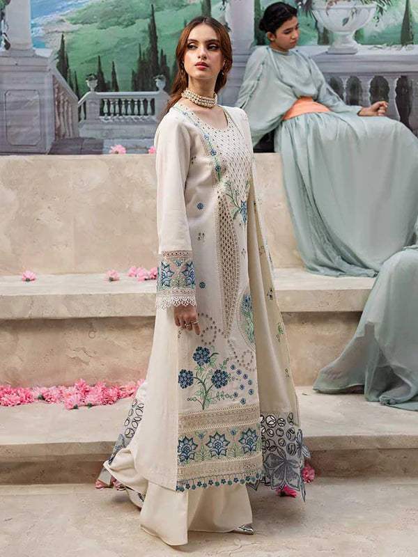 QALAMKAR LAWN PREMIUM UNSTITCHED EMB 3PC