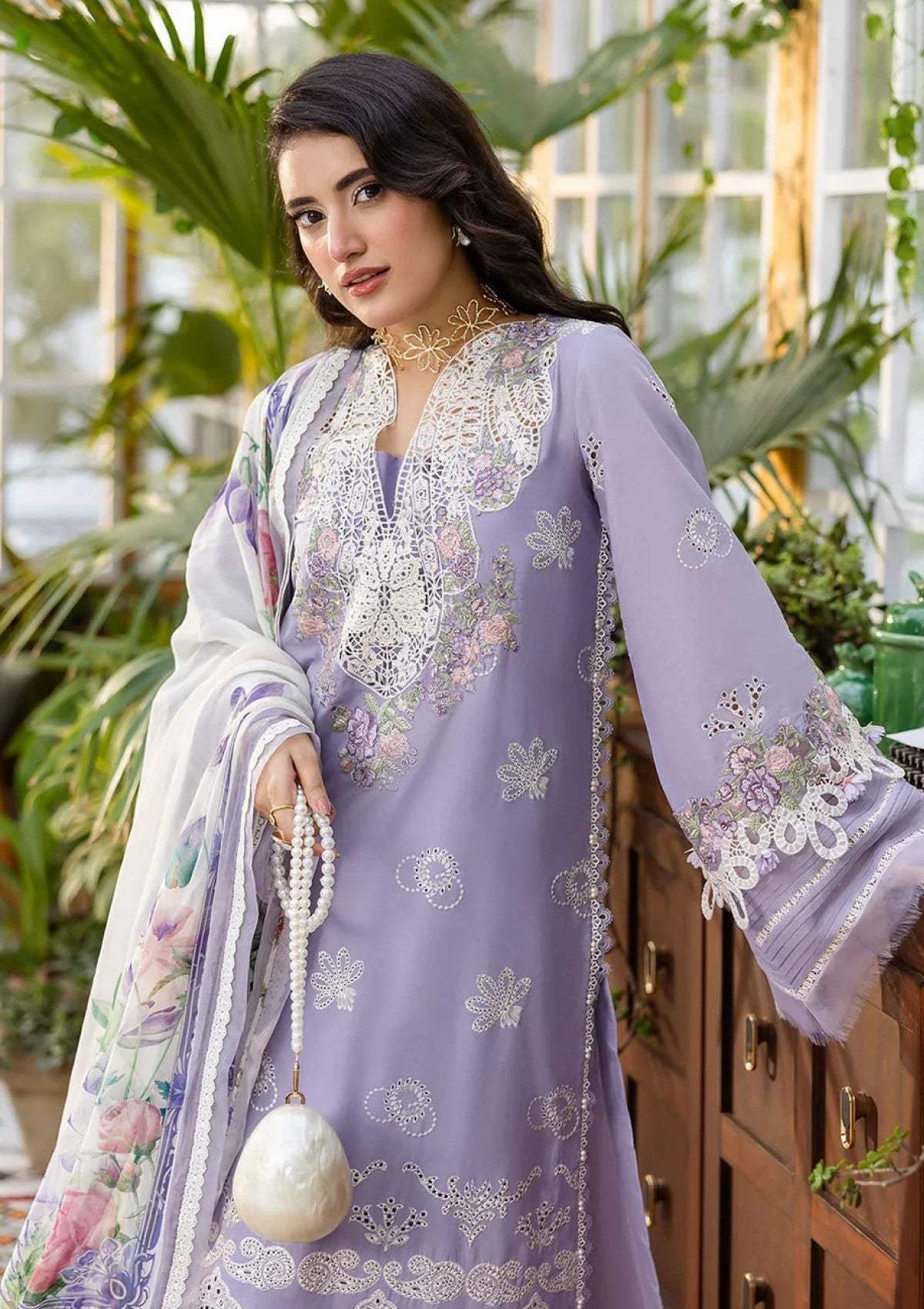 ELAF LAWN PREMIUM UNSTITCHED EMB 3PC