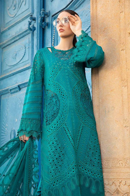 MARIA.B LAWN UNSTITCH EMB 3PC (D-2402-A) - City Cloth House