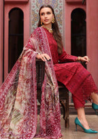 NUREH LAWN PREMIUM UNSTITCHED EMB 3PC