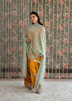 Zard | Emb Unstitched Shamoz silk 3pc