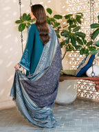 Nilofer | Emb Unstitched Dhanak 3pc