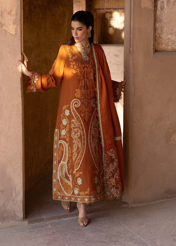 SAIRA SHAKIRA DHANAK EMB UNSTITCHED 3PC