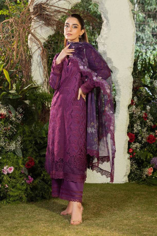 SOBIA NAZIR LAWN UNSTITCHED EMB 3PC 25’ (2-B) - City Cloth House