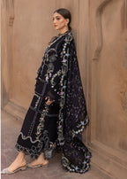Siah | Emb Unstitched Dhanak 3pc