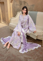 Lavender | Emb Unstitched Lawn 3pc