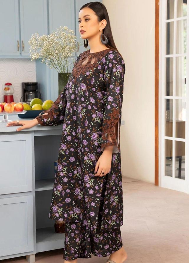 CHARIZMA CHAMBRAY LINEN UNSTICHED PRINTED 3PC