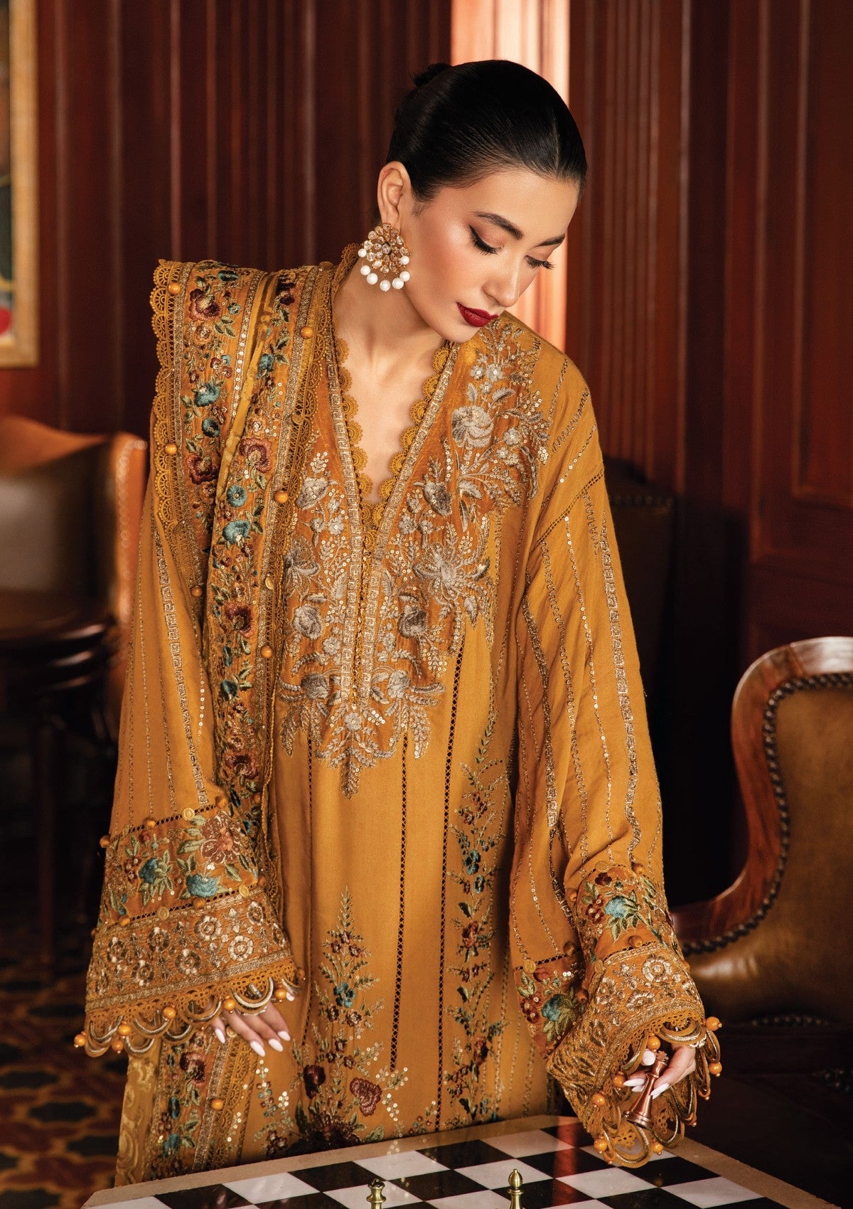 Libasify | Emb Unstitched Dhanak 3pc