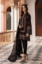 BAREEZE LAWN LUXURY UNSTICH EMB 3PC - City Cloth House