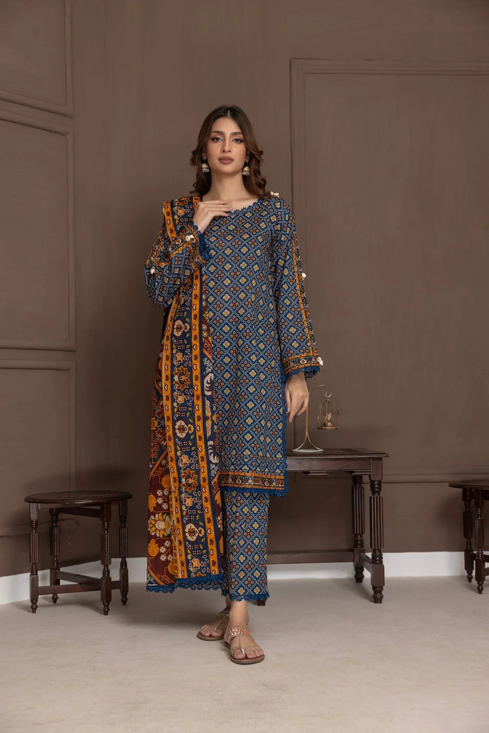 NISHAT KHADDAR UNSTITCHED PRINTED 3PC - City Cloth House