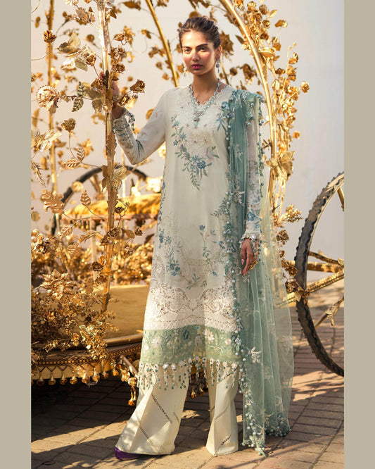 SANA SAFINAZ LAWN UNSTITCHED EMB 3PC - City Cloth House