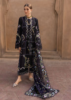 Siah | Emb Unstitched Dhanak 3pc