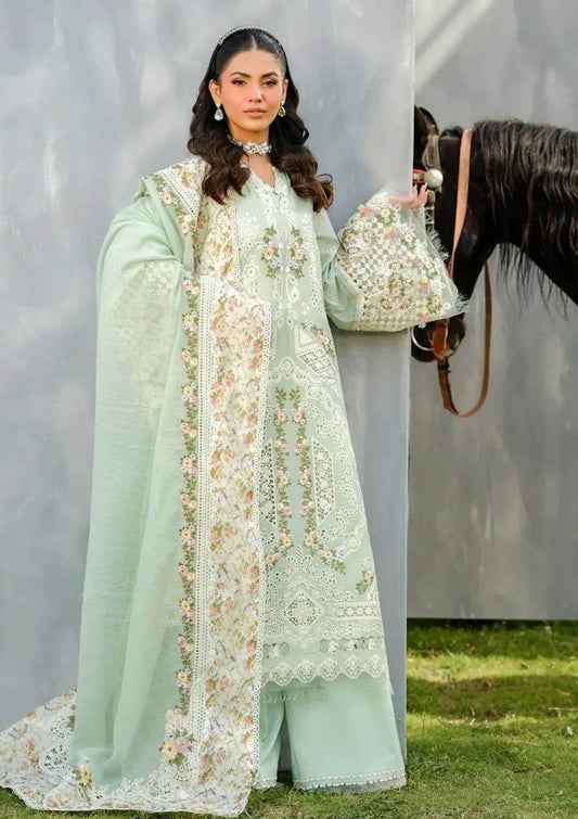 ELAF LAWN UNSTITCH EMB 3PC FROSTEL ELH-4B - City Cloth House
