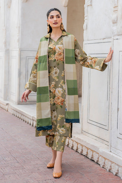 BAROQUE KHADDAR UNSTICH PRINTED 3PC