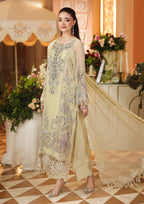 MARIA.B CHIFFON UNSTITCHED EMB D-8 SUIT