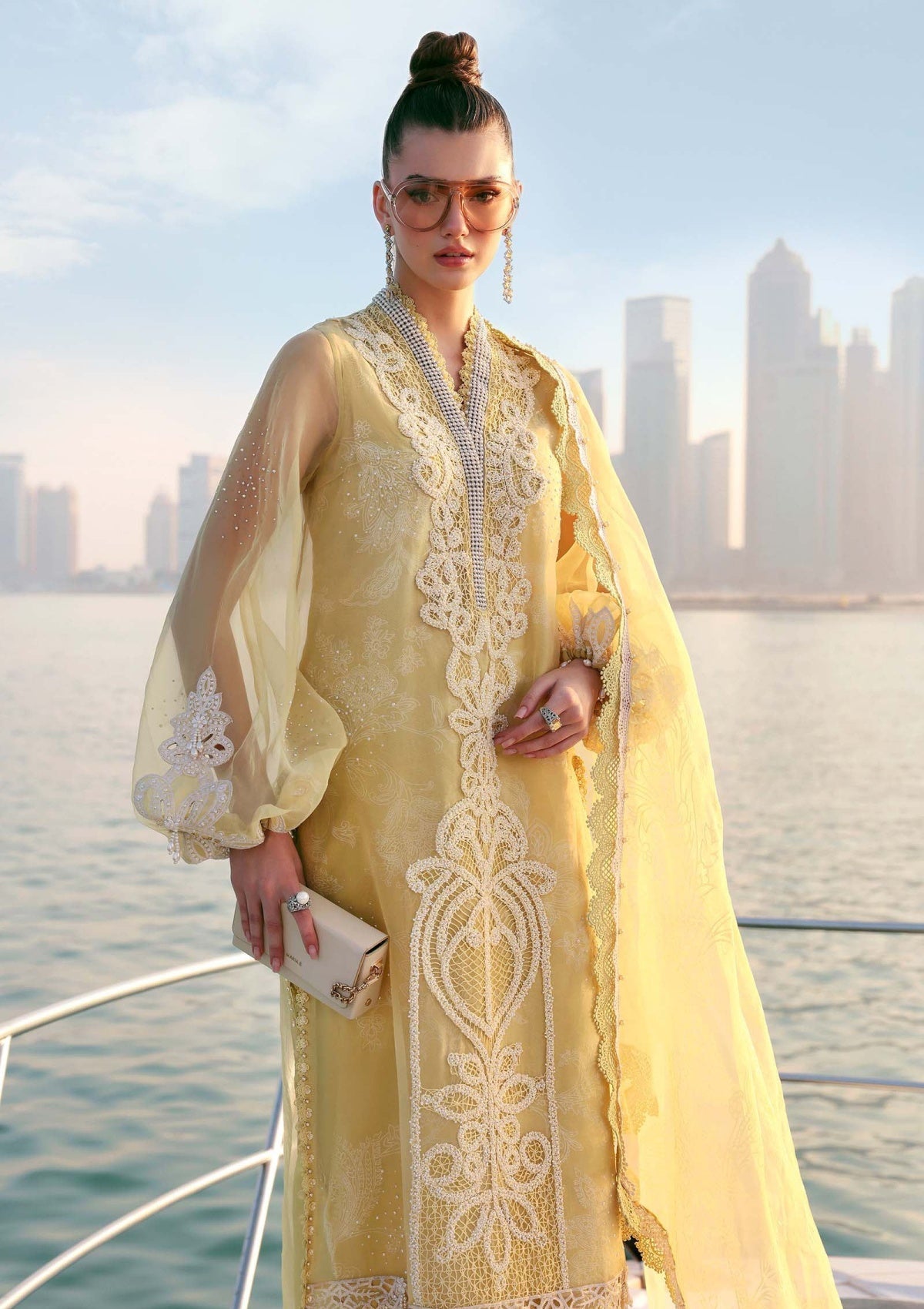 MARIA.B LAWN PREMIUM UNSTITCHED 4-A EMB 3PC