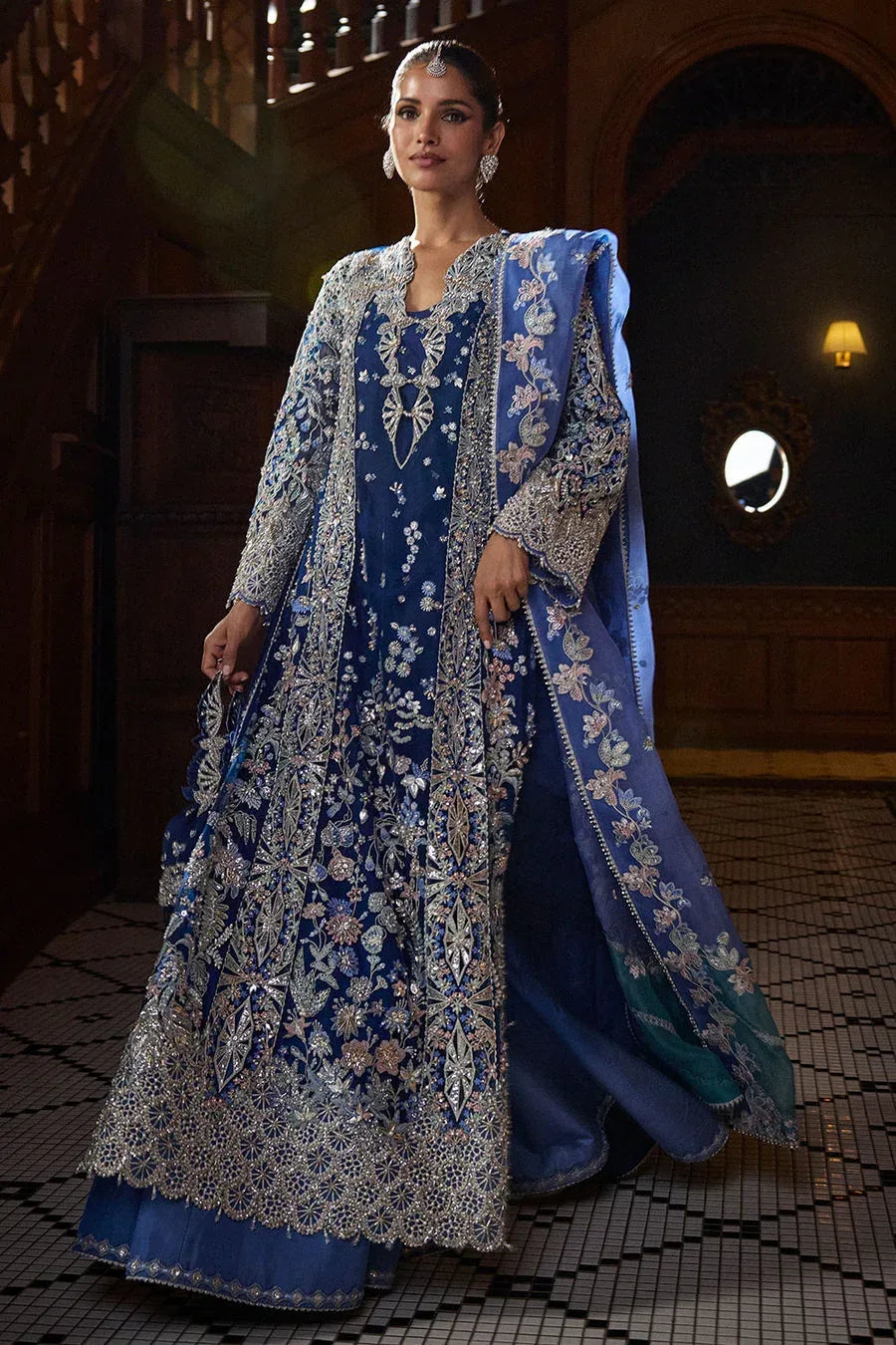 SORAYA NET UNSTITCHED EMB ELISE SUIT - City Cloth House