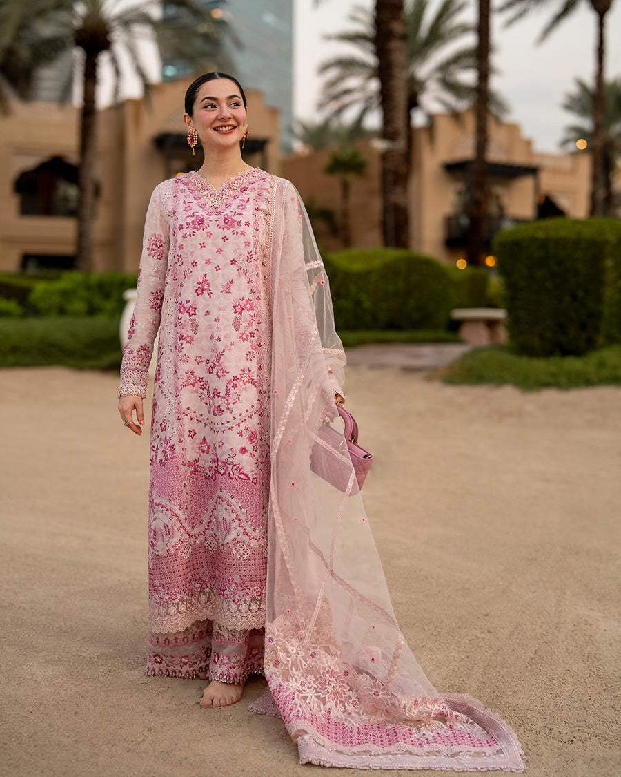 FAIZA SAQLAIN LAWN LUXURY UNSTITCHED LAMIJA EMB 3PC