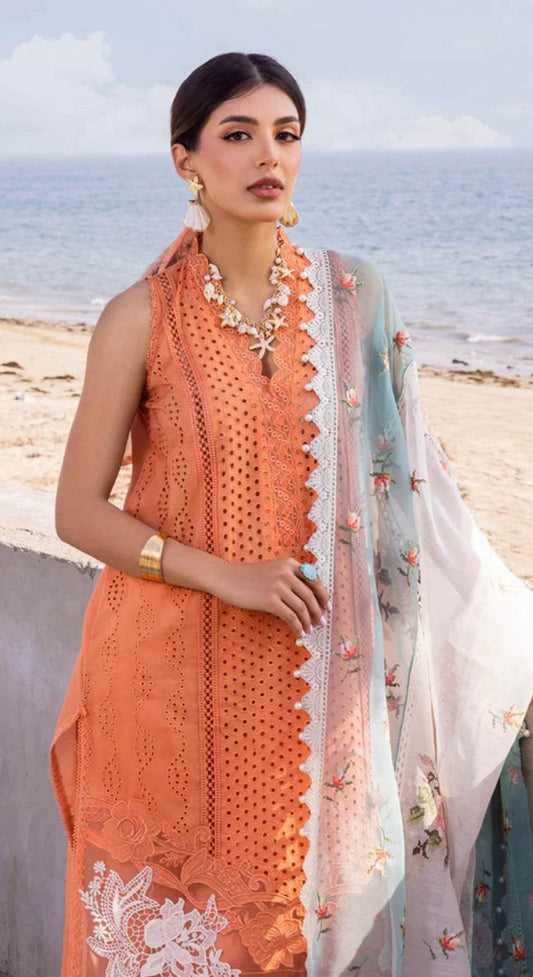 SAIRA RIZWAN LAWN UNSTITCHED EMB 3PC - City Cloth House