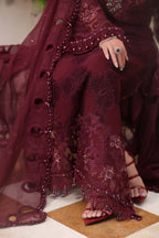 MARIA.B CHIFFON UNSTITCHED EMB D-8 SUIT