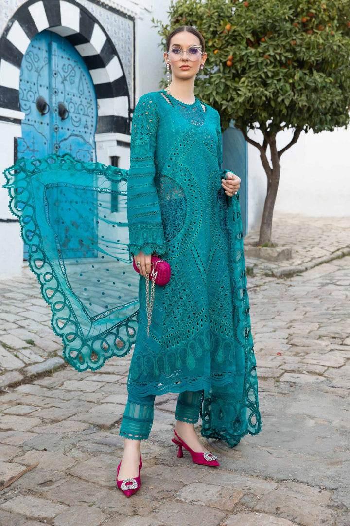 MARIA.B LAWN UNSTITCH EMB 3PC (D-2402-A) - City Cloth House