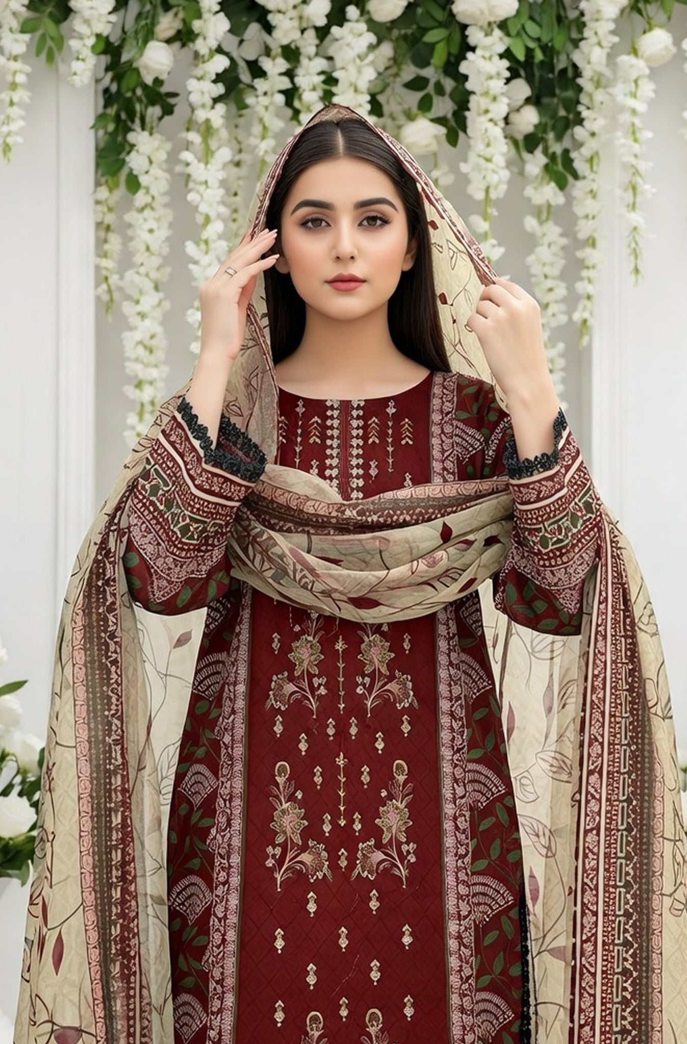 MIRAAL LAWN PRINTED UNSTICH VOL-2 3PC