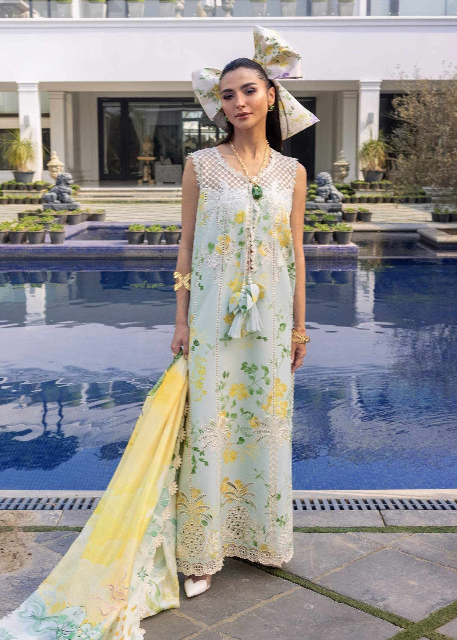 Nazuk | Emb Unstitched Lawn 3pc