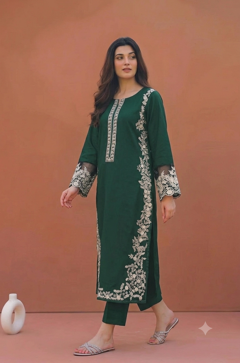 Zuri | Emb Unstitched Lawn 2pc