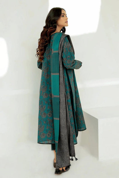 BAROQUE DHANAK PRINTED UNSTICHED 3PC