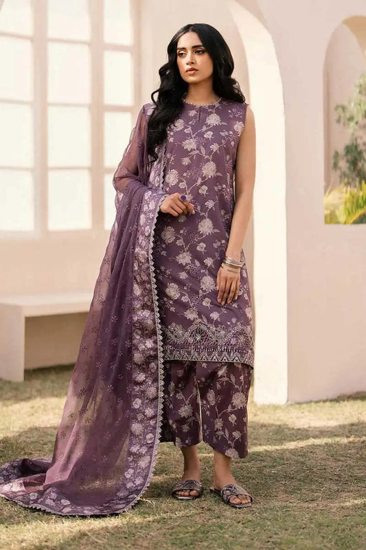BAROQUE DHANAK PRINTED UNSTICHED 3PC