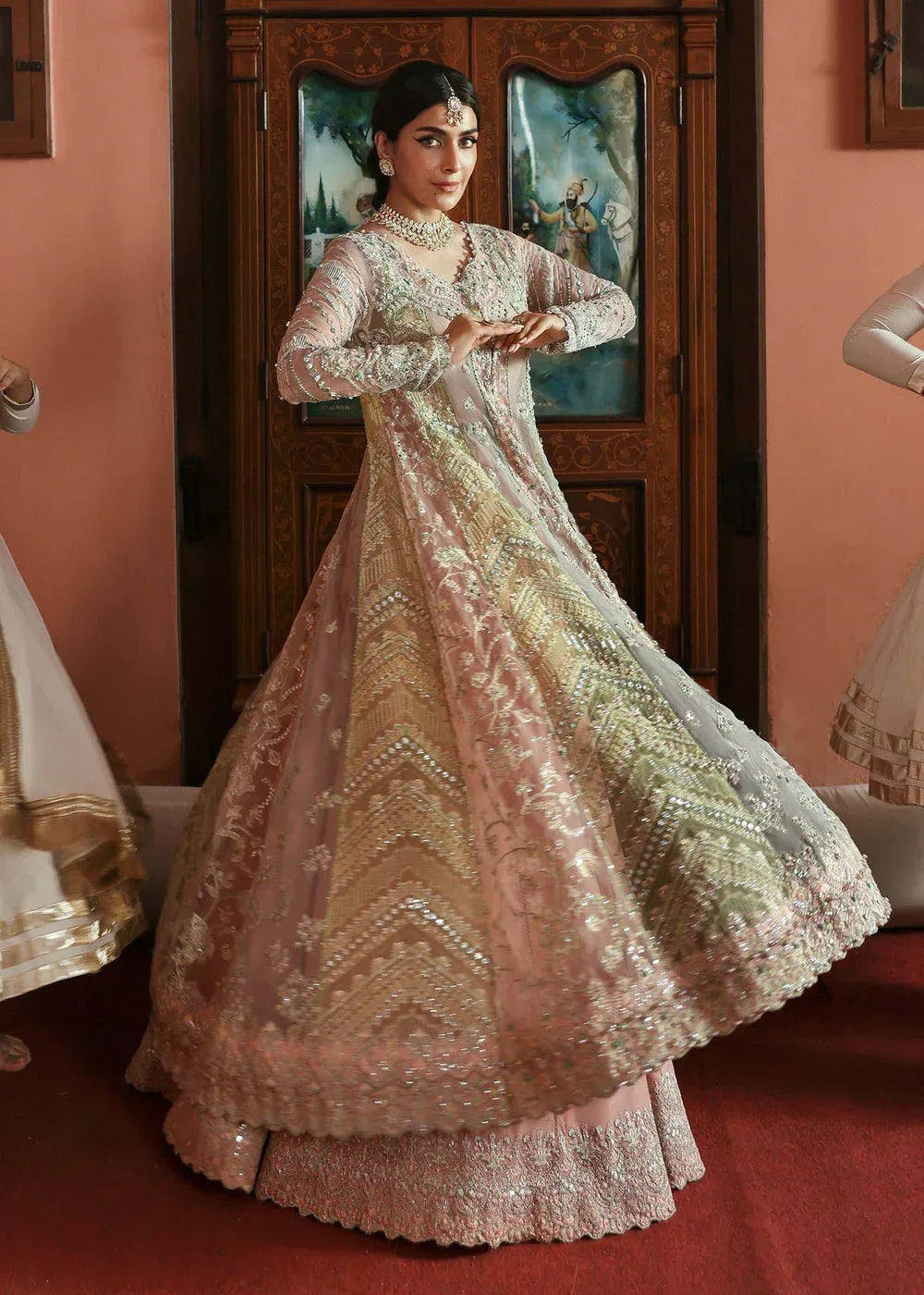 KANWAL MALIK ORGANZA UNSTITCHED EMB MEHAR SUIT - City Cloth House