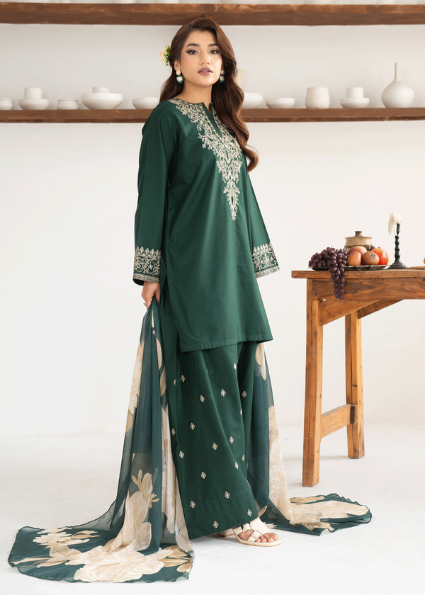 Kataan | Emb Unstitched Dhanak 3pc