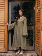 Zebaish | Emb Unstitched Dhanak 3pc