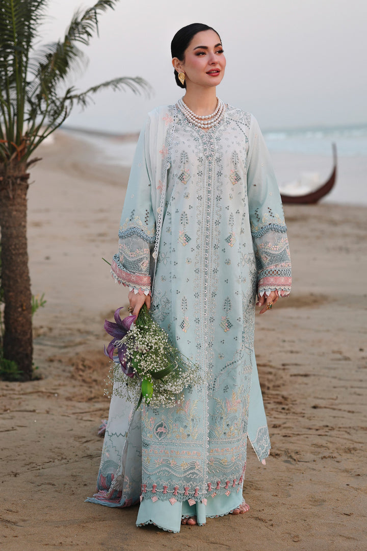 QALAMKAR LAWN PREMIUM UNSTITCHED AYRA EMB 3PC